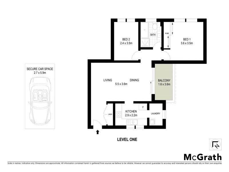 12/27 Morton Street, Wollstonecraft NSW 2065 Floorplan
