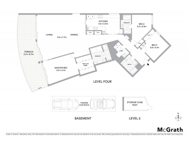 401/30 Cliff Street, Milsons Point NSW 2061 Floorplan