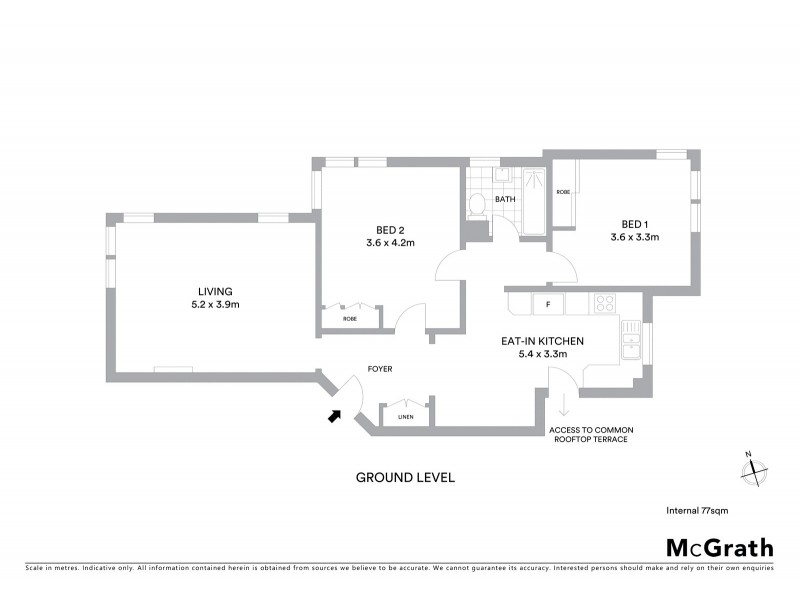 1/198 Kurraba Road, Neutral Bay NSW 2089 Floorplan
