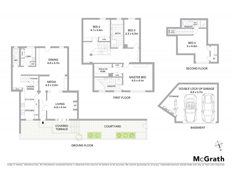 2/11 Lytton Street, Cammeray NSW 2062 Floorplan