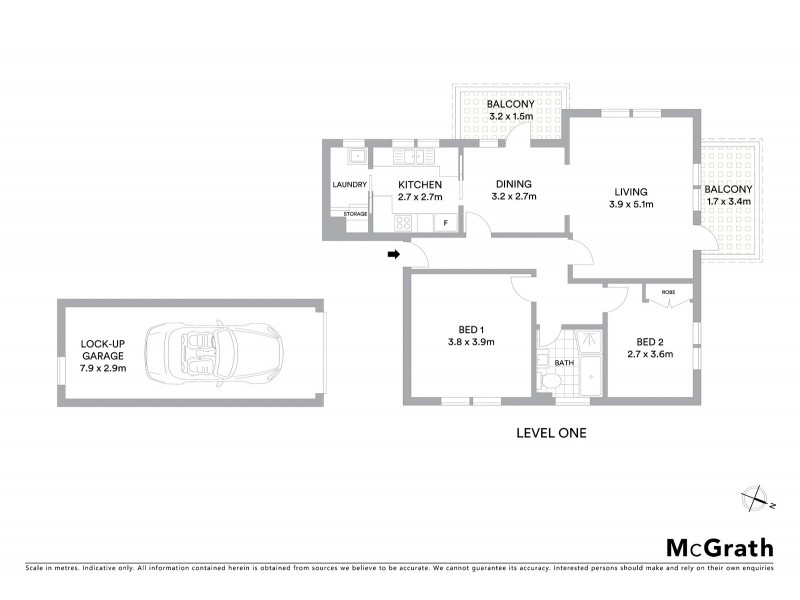 6/10 Hazelbank Road, Wollstonecraft NSW 2065 Floorplan