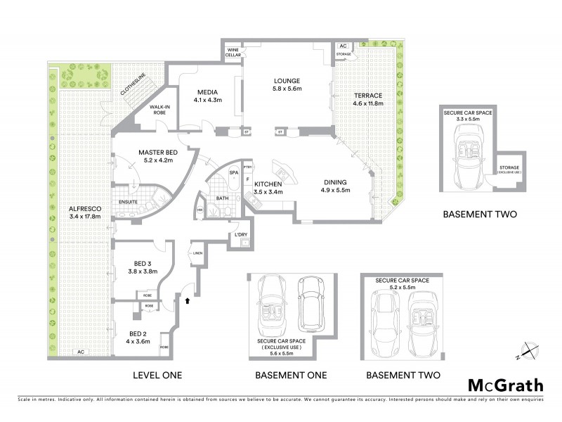 105/100 Bay Road, Waverton NSW 2060 Floorplan