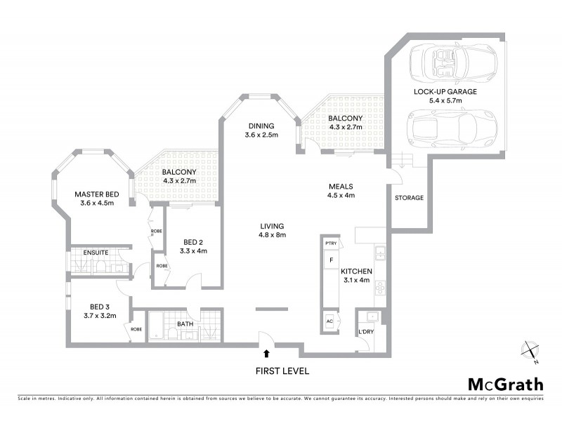 46/1 Bridge End, Wollstonecraft NSW 2065 Floorplan