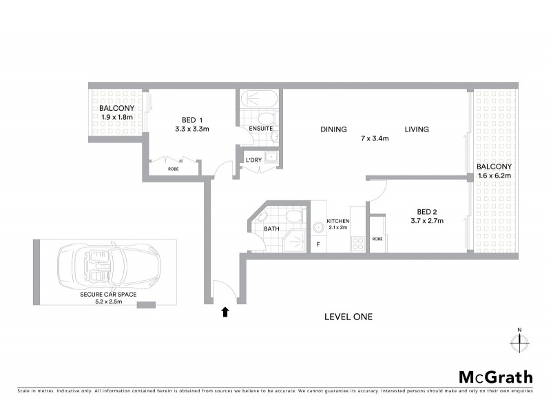 6/210 Willoughby Road, Naremburn NSW 2065 Floorplan