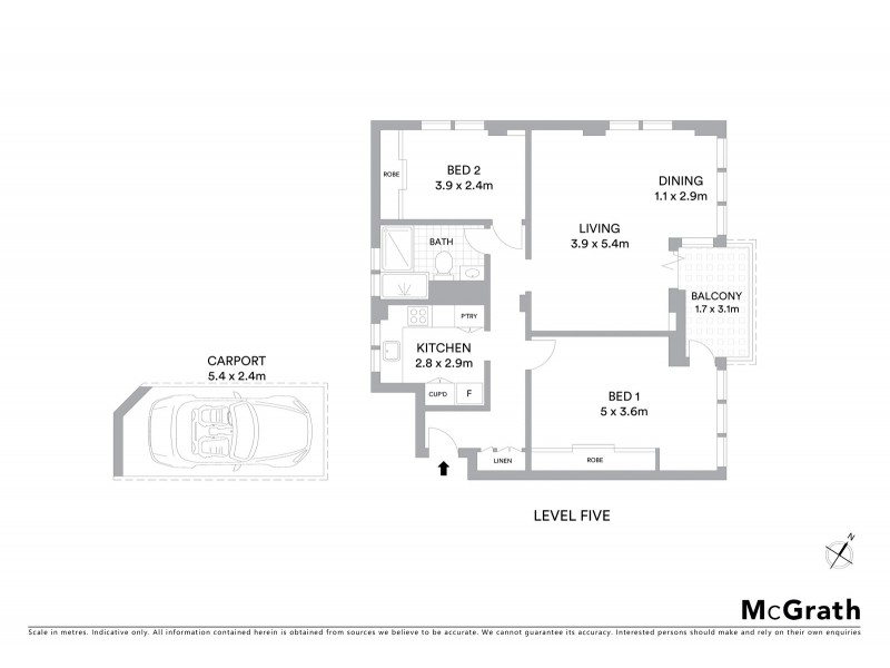 54/67 Carabella Street, Kirribilli NSW 2061 Floorplan
