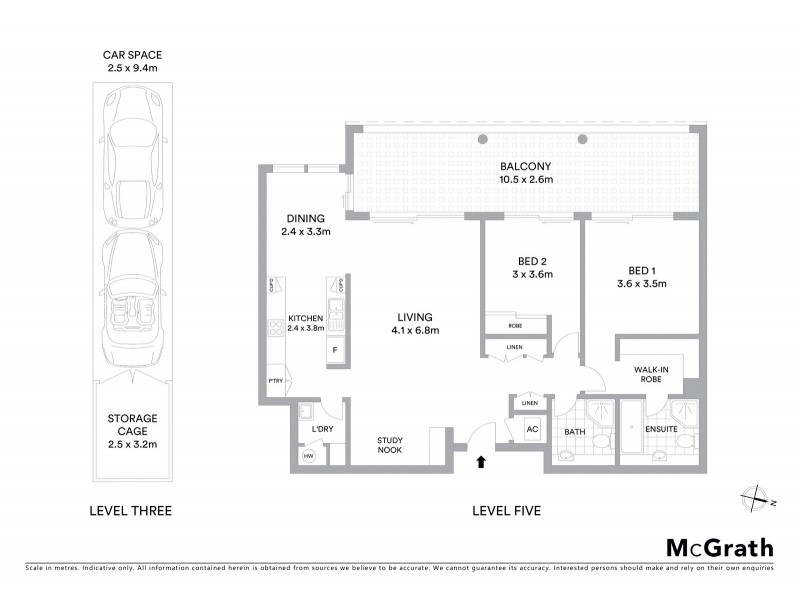 5B/2 Gas Works Road, Wollstonecraft NSW 2065 Floorplan