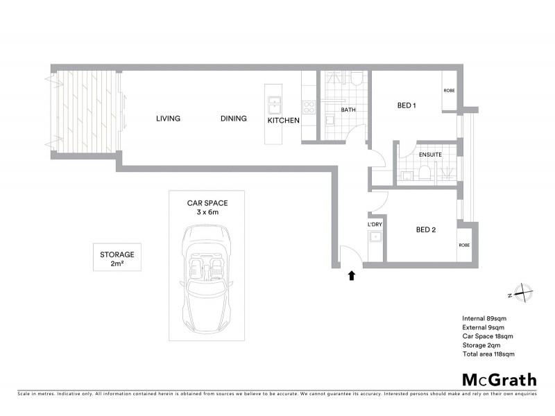 208/138 Military Road, Neutral Bay NSW 2089 Floorplan