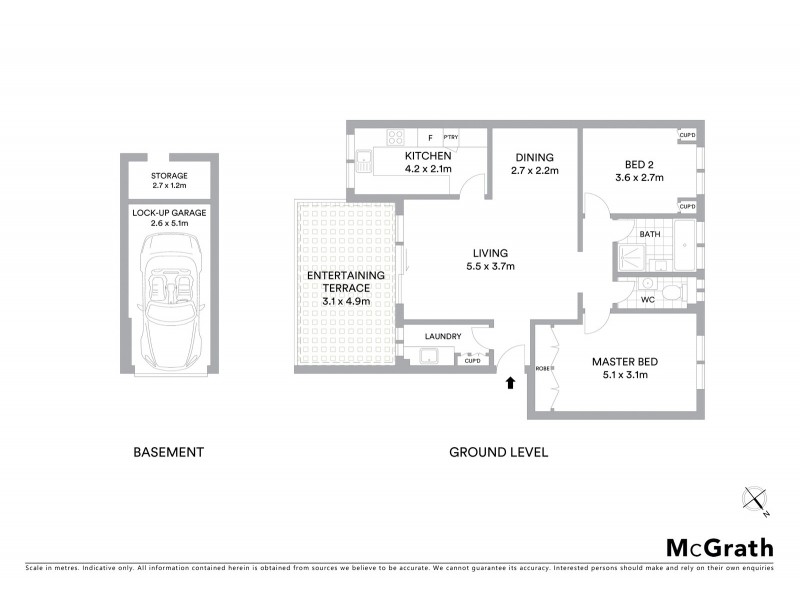4/14 Carlyle Street, Wollstonecraft NSW 2065 Floorplan