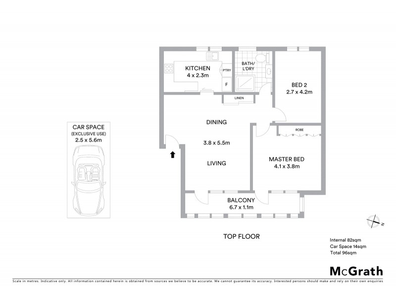 16/11 Merlin Street, Neutral Bay NSW 2089 Floorplan