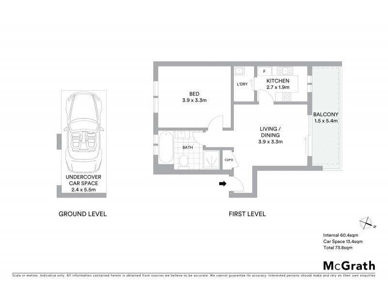 2/36 Morton Street, Wollstonecraft NSW 2065 Floorplan