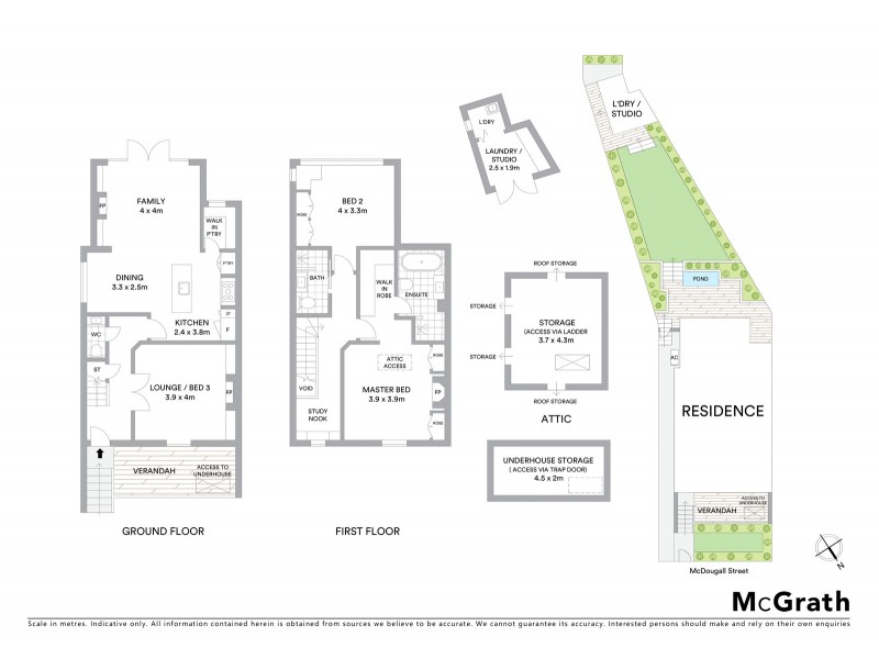 23 McDougall Street, Kirribilli NSW 2061 Floorplan