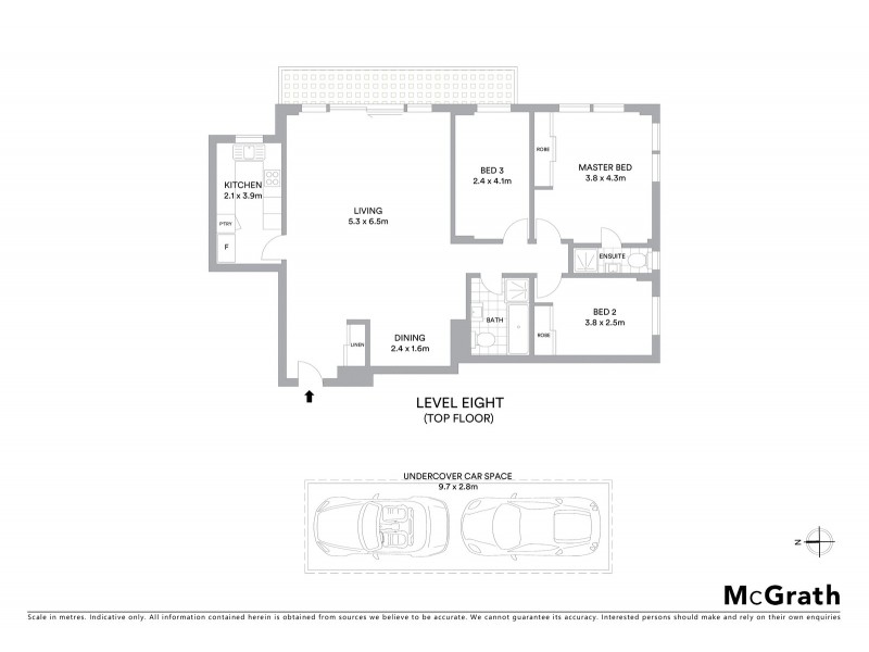 61/55 Carter Street, Cammeray NSW 2062 Floorplan