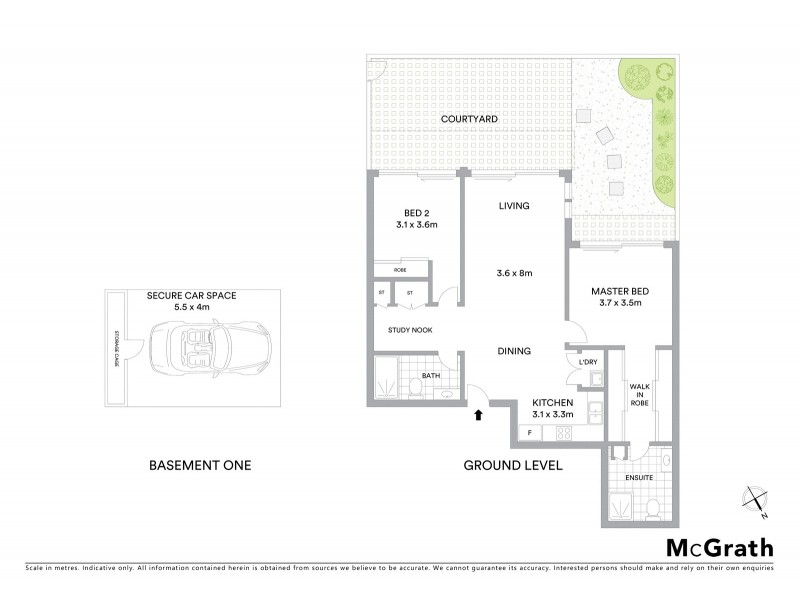 2101/1 Nield Avenue, Greenwich NSW 2065 Floorplan