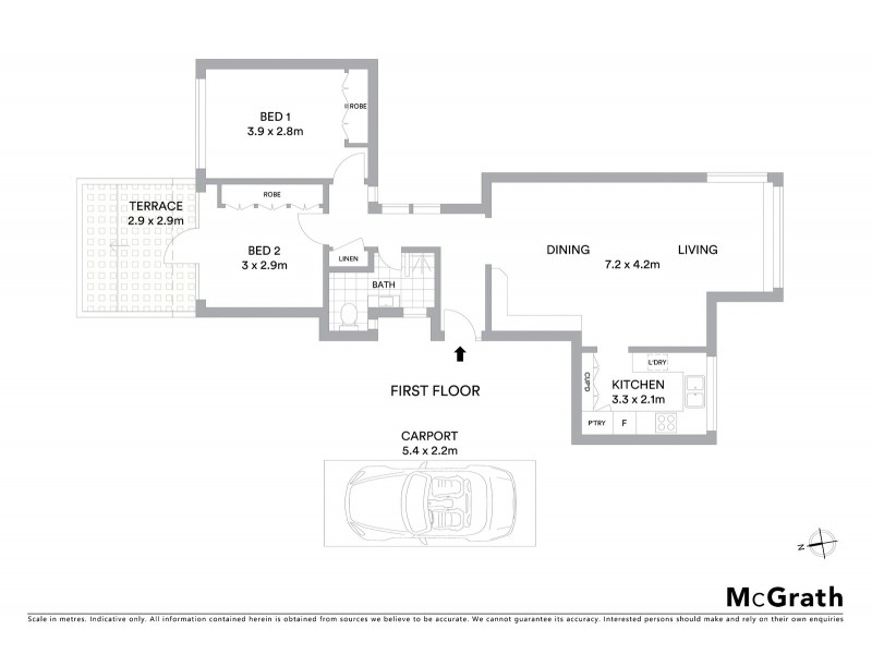 8/19 Harriette Street, Neutral Bay NSW 2089 Floorplan