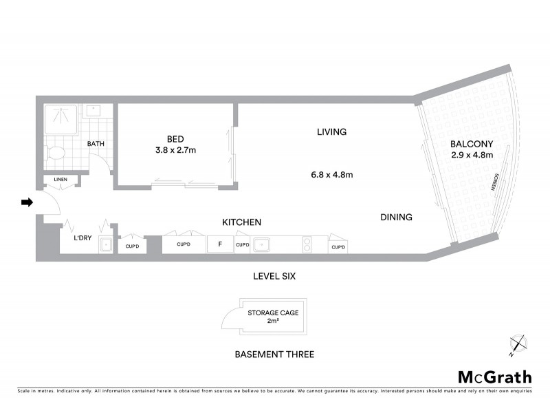 606/55 Lavender Street, Milsons Point NSW 2061 Floorplan