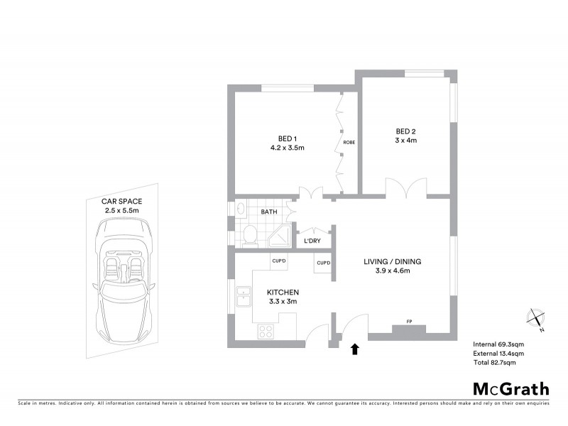 6/5 Colindia Avenue, Neutral Bay NSW 2089 Floorplan