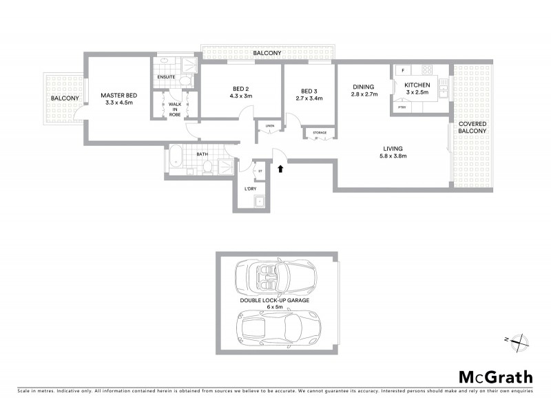 15/30 Morton Street, Wollstonecraft NSW 2065 Floorplan
