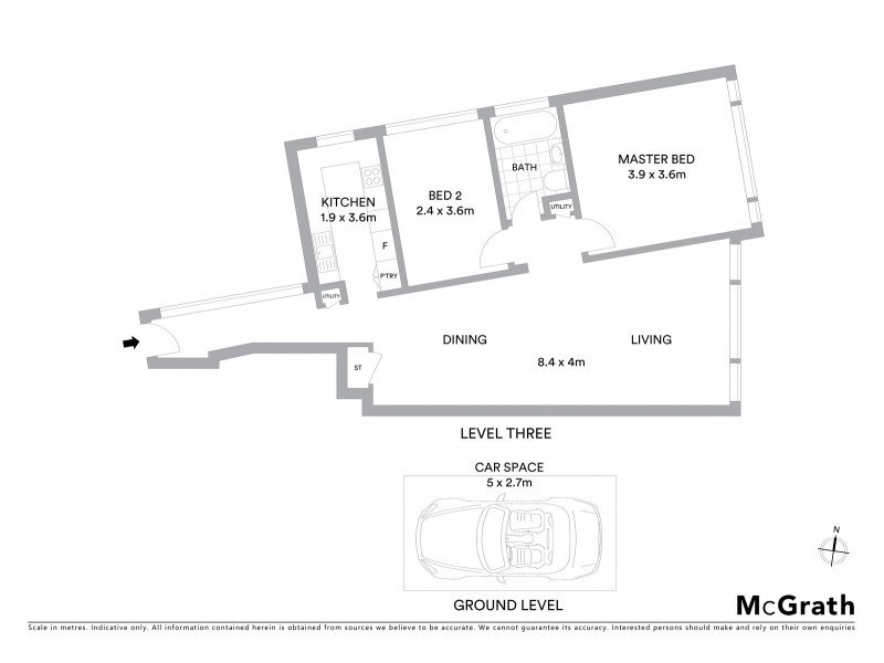 33/29 Carabella Street, Kirribilli NSW 2061 Floorplan