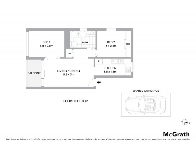 10/80 Bent Street, Neutral Bay NSW 2089 Floorplan
