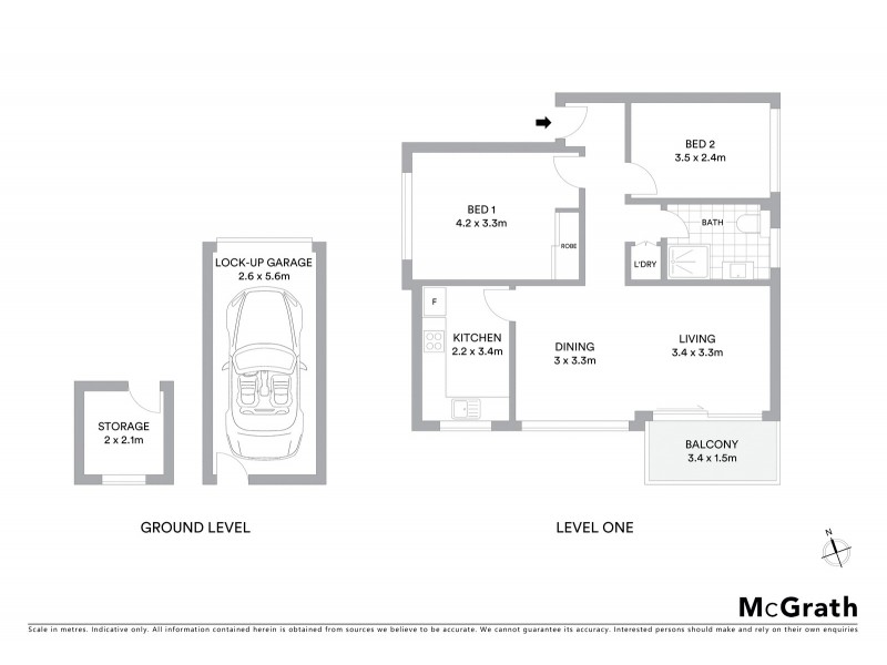 1/28 Moodie Street, Cammeray NSW 2062 Floorplan