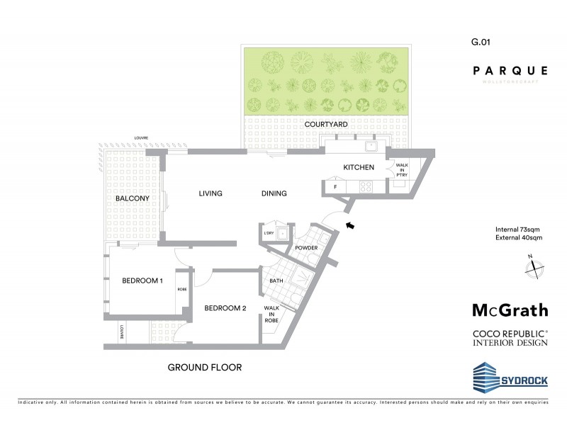 G.01/47A King Street, Wollstonecraft NSW 2065 Floorplan