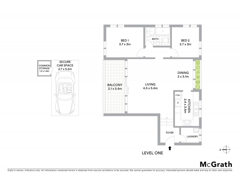 4/306 West Street, Cammeray NSW 2062 Floorplan