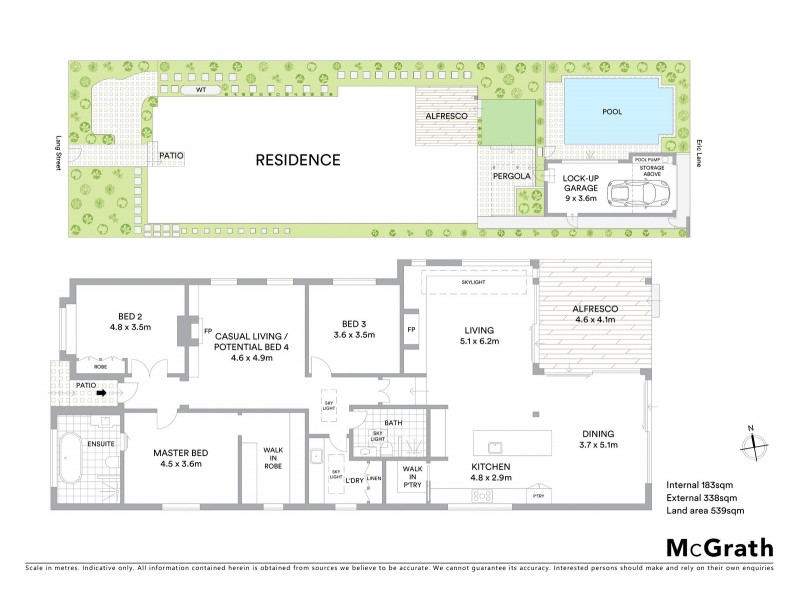 6 Lang Street, Mosman NSW 2088 Floorplan