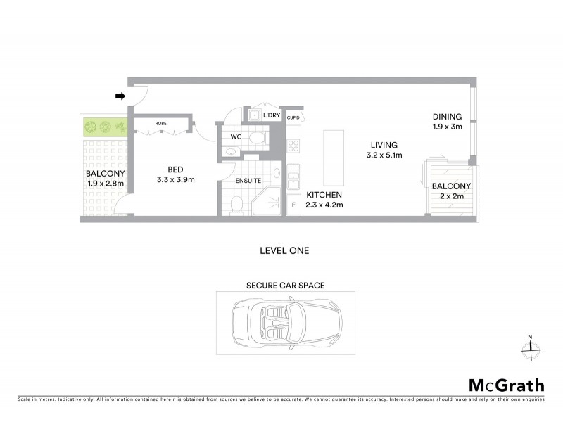 8/510 Miller Street, Cammeray NSW 2062 Floorplan