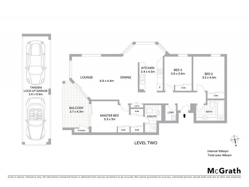 104/433 Alfred Street, Neutral Bay NSW 2089 Floorplan