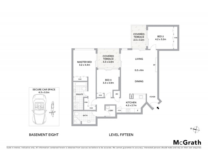1503/2 Dind Street, Milsons Point NSW 2061 Floorplan
