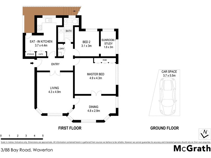3/88 Bay Road, Waverton NSW 2060 Floorplan