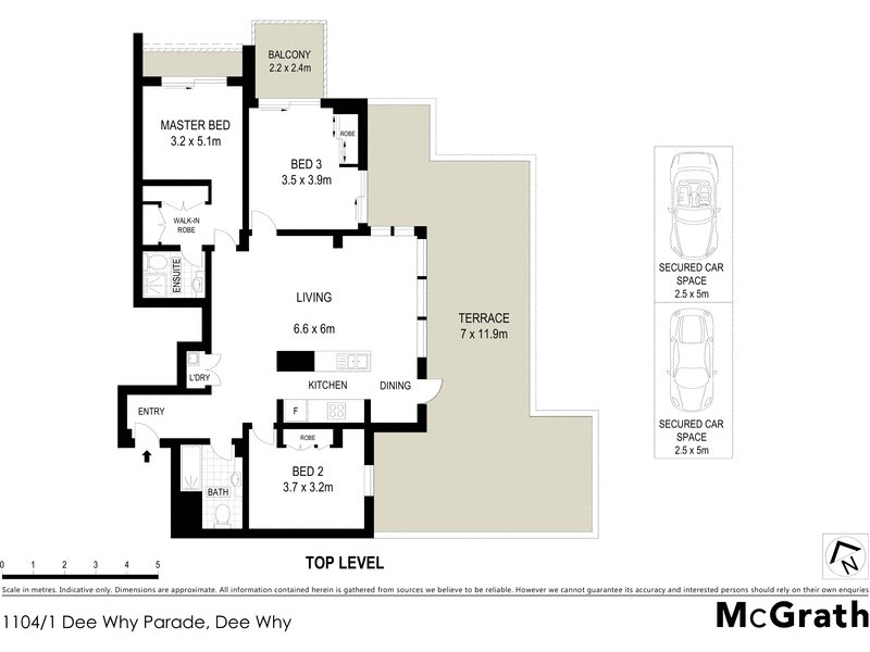 1104/1 Dee Why Parade, Dee Why NSW 2099 Floorplan