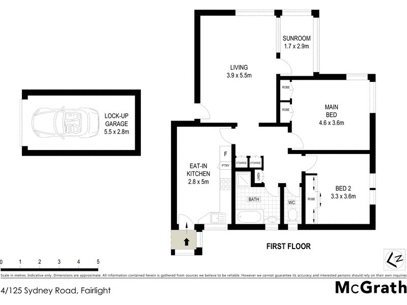 4/125 Sydney Road, Fairlight NSW 2094 Floorplan