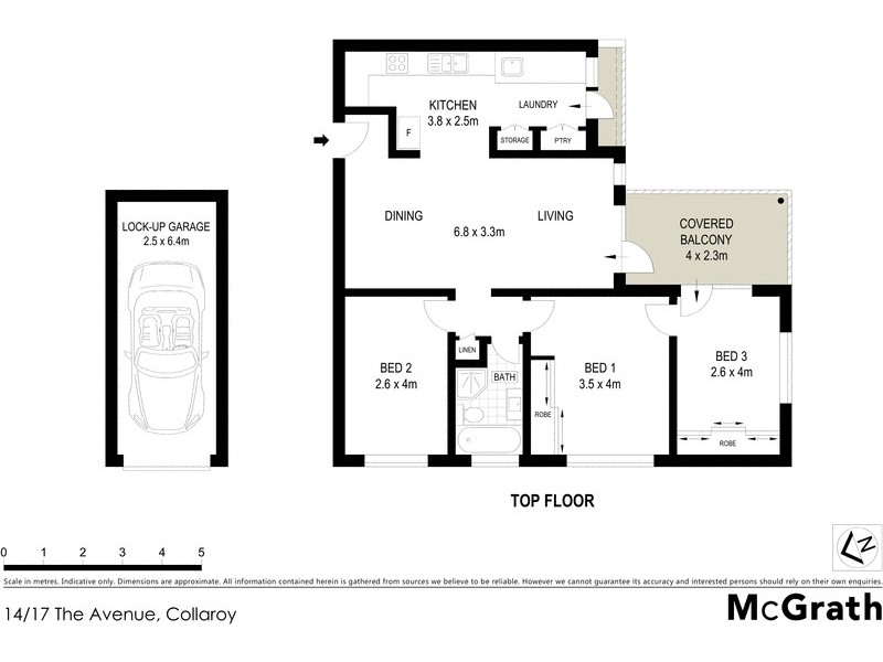 14/17 The Avenue, Collaroy NSW 2097 Floorplan