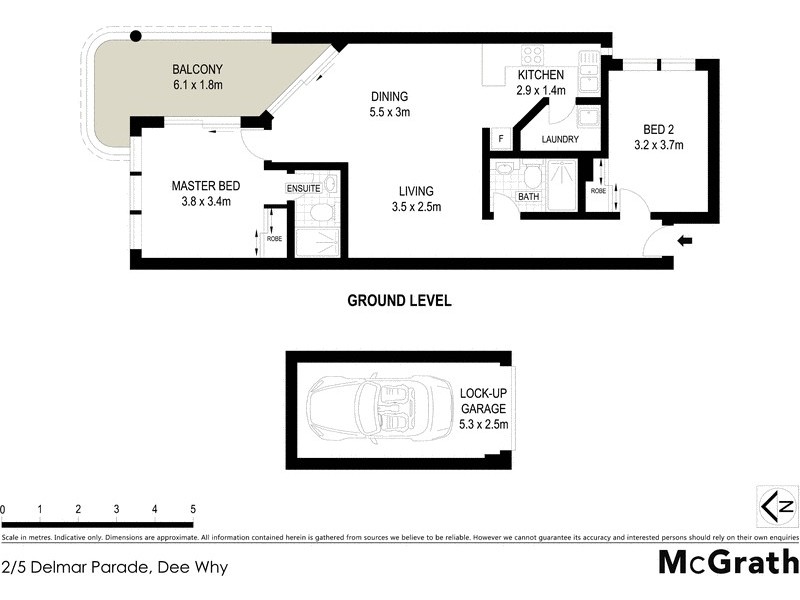 2/5 Delmar Parade, Dee Why NSW 2099 Floorplan