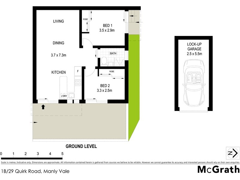 1B/29 Quirk Road, Manly Vale NSW 2093 Floorplan