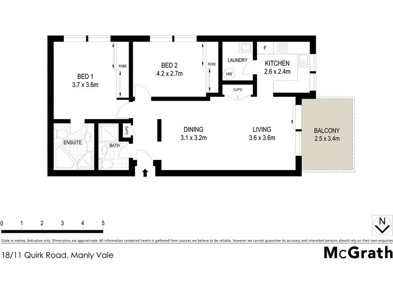 18/11 Quirk Road, Manly Vale NSW 2093 Floorplan