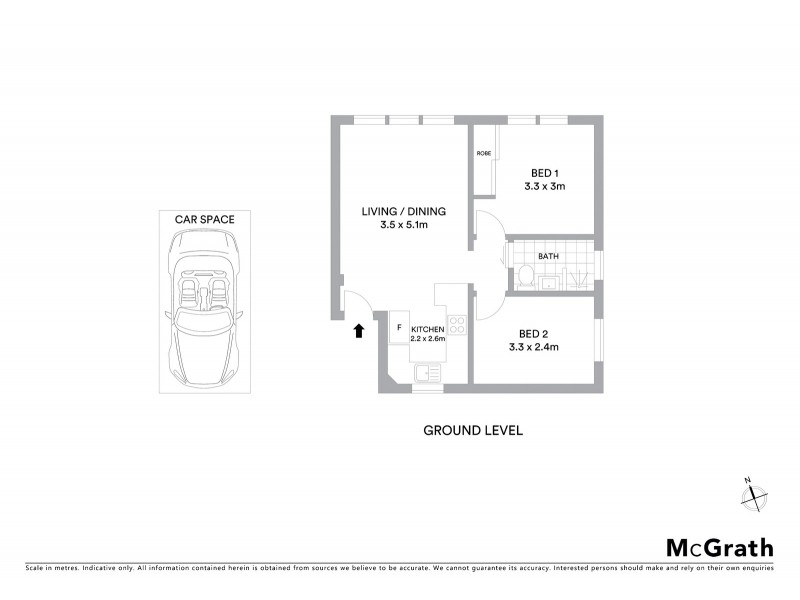 14/38 Ocean View Road, Freshwater NSW 2096 Floorplan