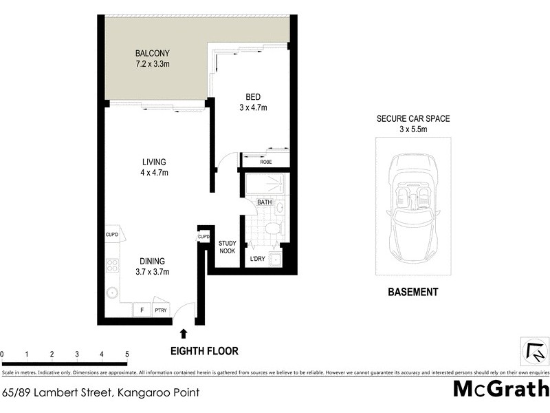 65/89 Lambert Street, Kangaroo Point QLD 4169 Floorplan