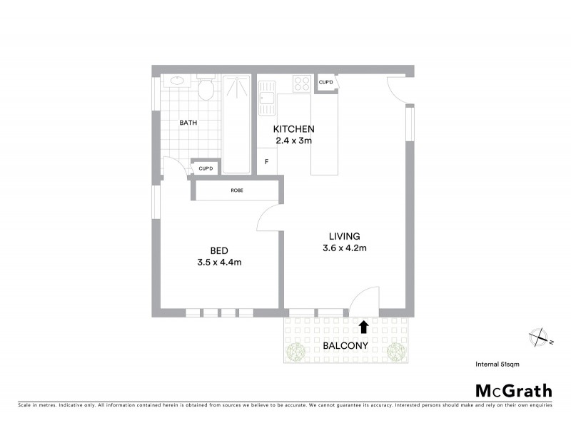 13/27 Fernberg Road, Paddington QLD 4064 Floorplan