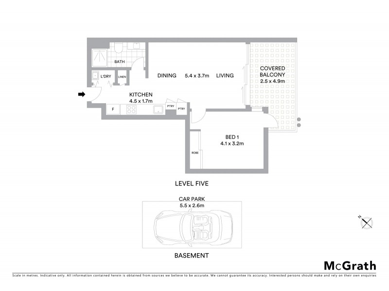 3509/126 Parkside Circuit, Hamilton QLD 4007 Floorplan