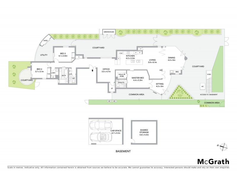 1/110 Oxlade Drive, New Farm QLD 4005 Floorplan