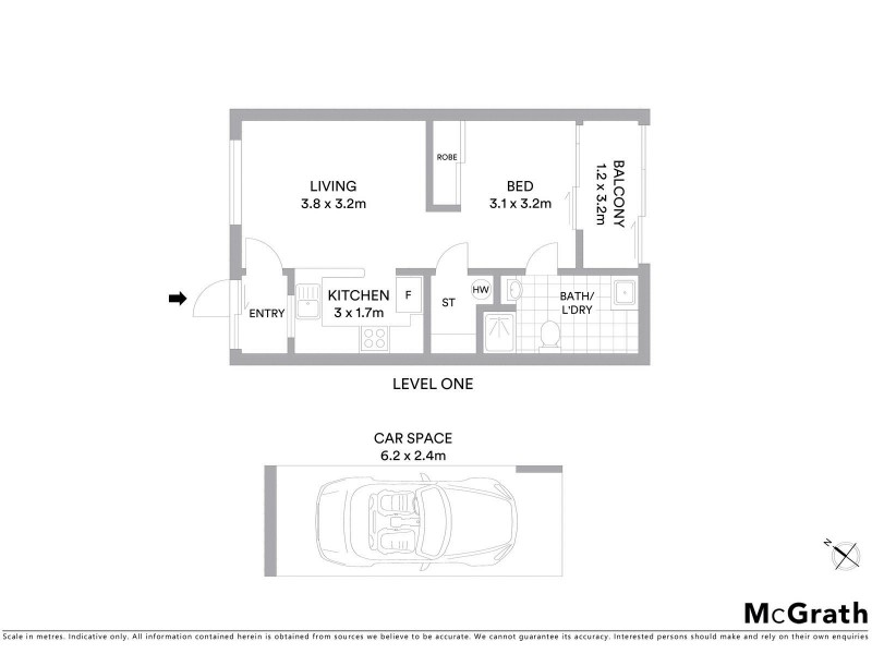 4/31 Browne Street, New Farm QLD 4005 Floorplan