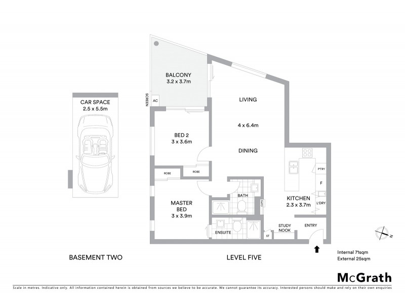 501/35 McDougall Street, Milton QLD 4064 Floorplan