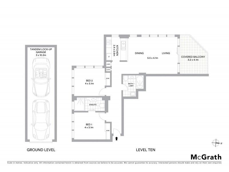 36/133 Moray Street, New Farm QLD 4005 Floorplan