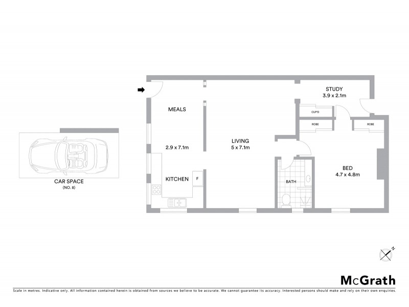 8/190 Moray Street, New Farm QLD 4005 Floorplan