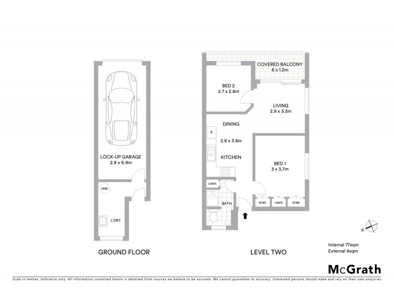 4/83 Linton Street, Kangaroo Point QLD 4169 Floorplan