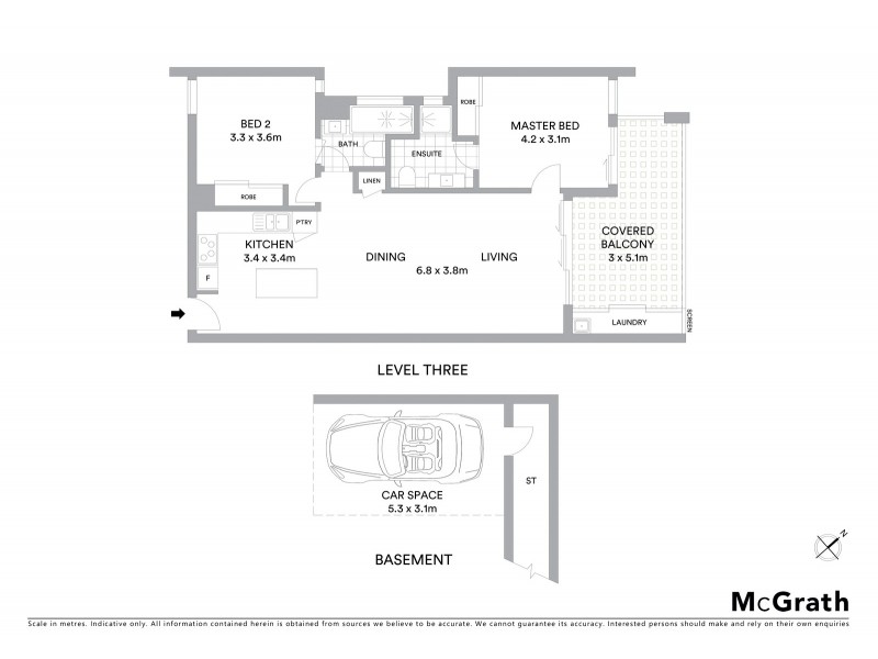 9/40 Gilbey Lane, New Farm QLD 4005 Floorplan
