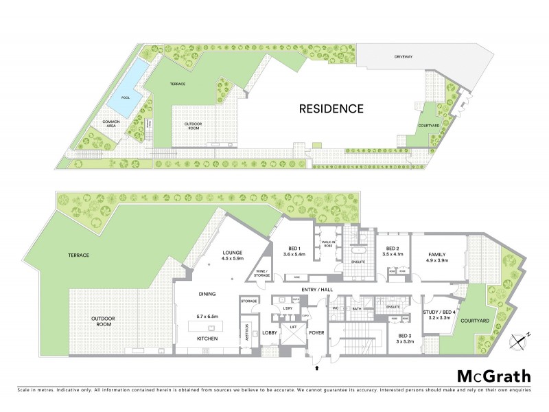 1/9 Griffith Street, New Farm QLD 4005 Floorplan