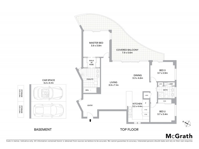 410/1 Gray Street, New Farm QLD 4005 Floorplan